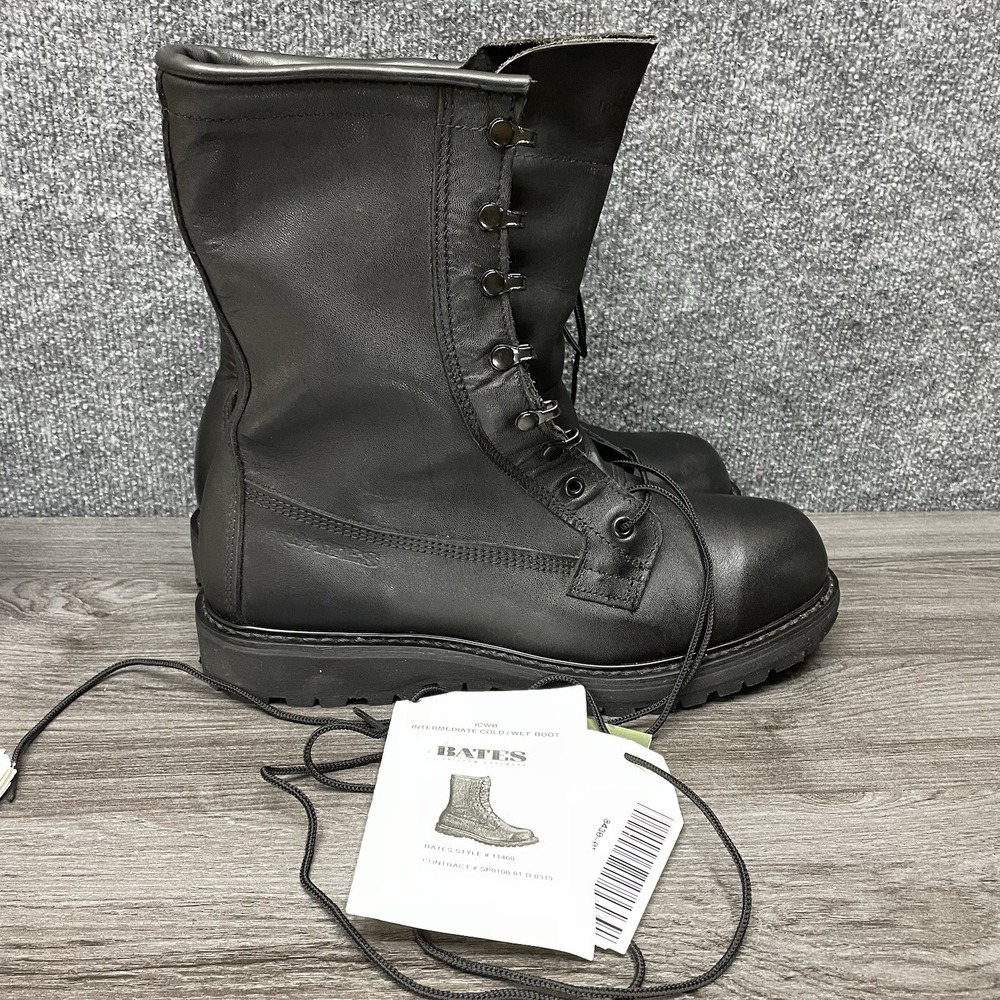 Bates ICWB Intermediate Cold Wet Boots Military Combat Waterproof Black Men 10.5